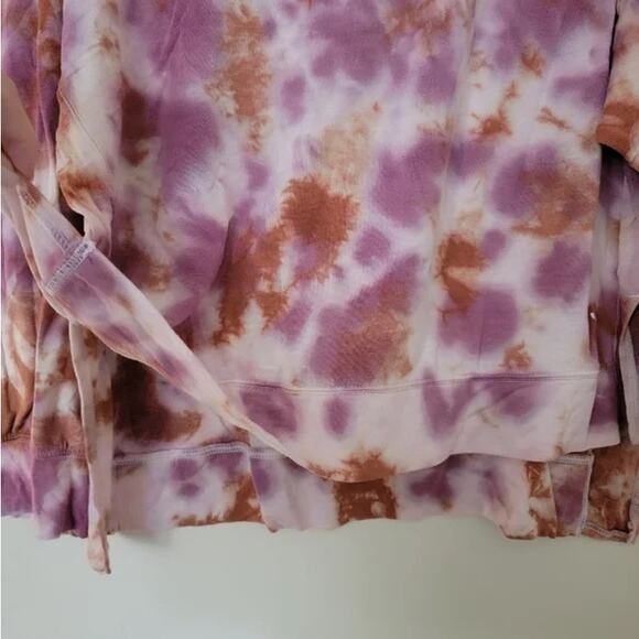 JoyLab Orange and Pink Tie Dye Tunic Lightweight Sweatshirt - Size Small 🍑✨ 🌸 - Picture 4 of 6